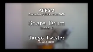 ABRSM G3 Snare Drum - Tango Twister