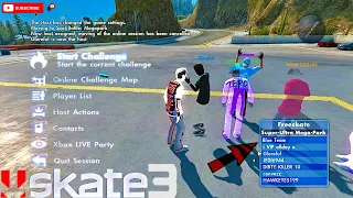 Skate 3 - Starting A Spot Battle Challenge During Online FreeSkate || *GLITCH*