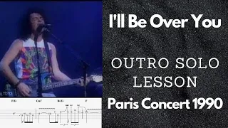 Guitar Solo 66 - I'll Be Over You - Paris 1990 - Toto/Steve Lukather - Outro Lesson