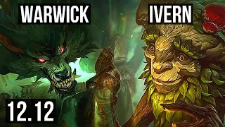 WARWICK vs IVERN (JNG) | 1500+ games, 15/3/12, 1.3M mastery, Legendary | NA Diamond | 12.12