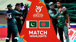 Pakistan v Bangladesh Match Highlights | ICC U19 Men’s CWC 2024