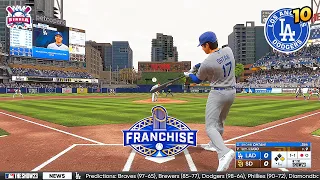 MLB The Show 23 Los Angeles Dodgers vs San Diego Padres | Franchise Mode #10 | Gameplay PS5 60fps HD