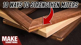 10 Ways to Reinforce Mitered Corners in Picture Frames.