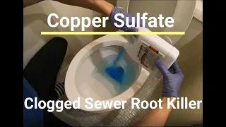 Sewage Drain and Sewer Line Tree Root Destroyer - Copper Sulfate Pentahydrate Instructions