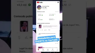 Use Hashtags nos #shorts para ganhar visualizações