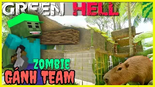 [ Lớp Học Quái Vật ] Zombie Gánh Team Đi Săn Dữ Hơn Thầy Và Hoàn Thành Ngôi Nhà | Green Hell