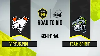 CS:GO - Team Spirit vs. Virtus.pro [Overpass] Map 3 - ESL One: Road to Rio - Semi-final - CIS