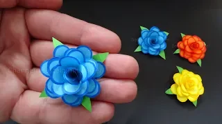 Paper Rose: How to make a tiny Rose using Origami Paper - Mother's Day Crafts