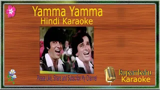 Yamma Yamma Karaoke with Hindi Lyrics Scrolling MP4 Video#Rupambahukaraoke#Amitabh hits