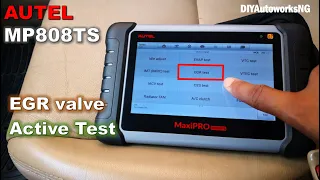 How to Test Electronic EGR Valves / Honda EGR valves / with Active Scan Tool: Autel MP808TS (P0401)