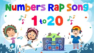 Numbers Rap Song 1-20 | Learn To Count | ESL Kids | 4K