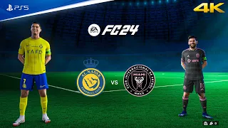 FIFA 24 - Al Nassr vs Inter Miami | Club Friendly Ft  Messi, Ronaldo, | PS5™ [4K60]