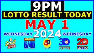 Lotto Result Today 9pm May 1 2024 (PCSO)