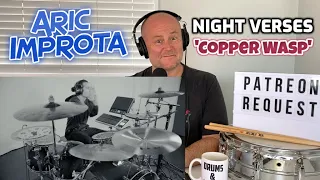Drum Teacher Reacts: Copper Wasp play through | ARIC IMPROTA | Night Verses