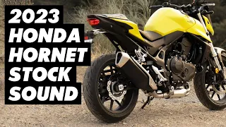 2023 Honda CB750 Hornet Stock Exhaust Sound! (Static, Fly-by & Onboard)