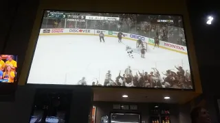 VEGAS GOLDEN KNIGHTS FANS CELEBRATE A GAME 5 WIN