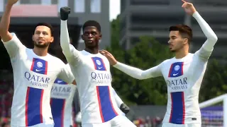 FIFA 23 - Clermont Foot vs PSG | Ligue 1 Uber Eats 2023 ft. Mbappe, Barcola & Dembélé | PS5 [4K60]