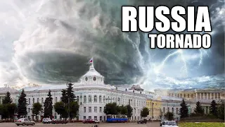 Apocalypse in Russia! HUGE and  Furious TORNADO destroyed houses and cars!