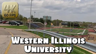 Driving Around Western Illinois University Campus in 4k Video