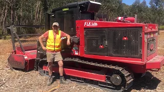 Fecon's FTX128 Mulching Tractor with See Change Land Management