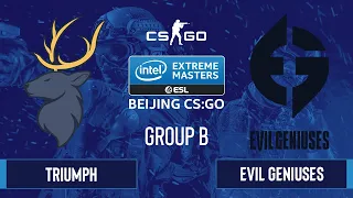 CS:GO - Evil Geniuses vs. Triumph [Dust2] Map 1 - IEM Beijing 2020 Online - Group B - NA