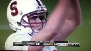 Stanford kicker misses field goal to win the rose bowl