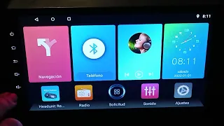 Iluminar botones táctiles de radio Android china de 9"