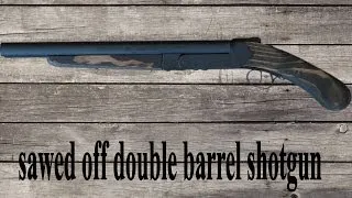 making a prop sawed off double barrel shotgun