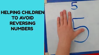 Help your child to write their numbers the correct way round