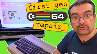 Broken first gen C64 326298 Rev. A & How I repaired it