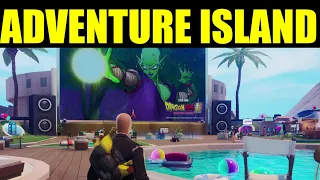 Collect a dragon ball in dragon ball adventure island - Fortnite