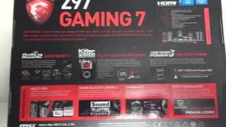 MSI  Z97 Gaming 7 motherboard unboxing/review - part one