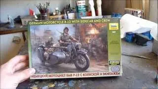 Kit review: Zvezda BMW R12 with side car in 1/35 scale