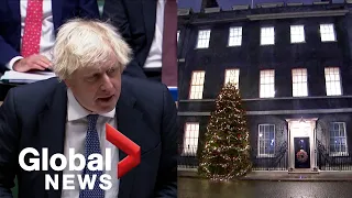 Boris Johnson pressed by parliament over alleged Downing Street Christmas party during lockdown