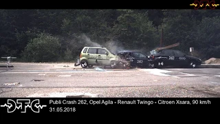 Rear-end collision – Agila – Twingo - Xsara - 92 km/h