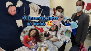 #maternidade.                                          Tivemos alta | O Encontro das meninas 👶🏻👧🏻👧🏻