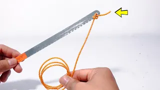 Tie a saw with a string like this, almost no one knows about this genius idea