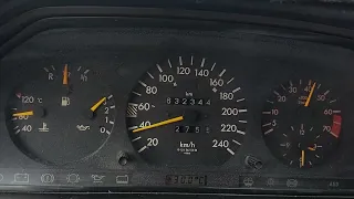 Mercedes W124 1992 300E 3L 12v Slow Acceleration Run #3