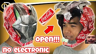 DIY Iron Man Helmet Out of Cardboard and Soda Cans || How to Make Iron Man Helmet