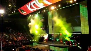 Kofi Kingston's entrance LIVE