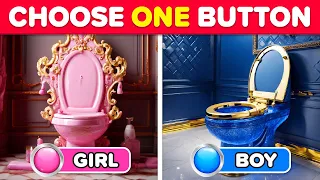 Choose One Button! 🎁 GIRL or BOY Edition 💙🎀