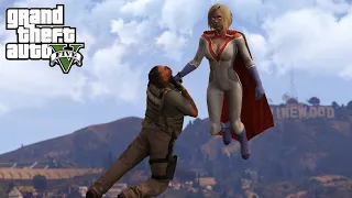 GTA 5 - Power Girl Fights Crime in Los Santos! (Gameplay)