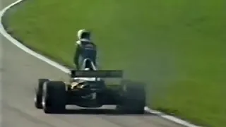 Alain Prost abandons while in the lead.