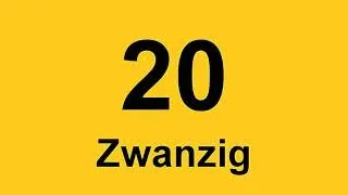 German Numbers - Count to 20 - Numbers in German