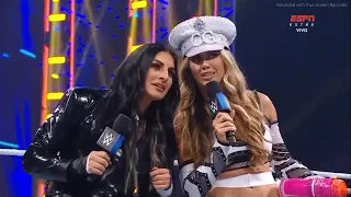 WWE SmackDown 21/04/2023 Liv Morgan & Raquel vs Sonya & Chelsea Green Pelo título das Mulheres PT-BR