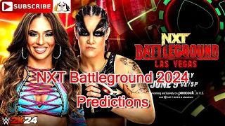 NXT Battleground 2024 Shayna Baszler vs. Lola Vice NXT Underground Match Predictions WWE 2K24