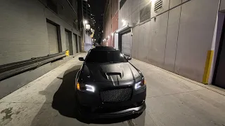 TERRORIZING DOWNTOWN CHICAGO IN MY LOUD CATLESS CHRYSLER 300C “ NIGHT POV “