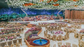 Qatari Wedding Filled With Thousands of Flowers!