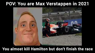 Max Verstappen's 2021 F1 season portrayed by Mr Incredible becoming (un)canny