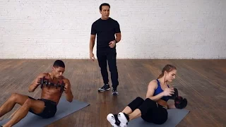 Bowflex® Dumbbell Workout | Four-Minute Advanced Level Ab Workout